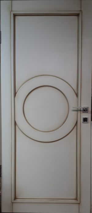 Межкомнатная дверь в профиле массив (эмаль с патиной) Алма-Ата (Алматы)